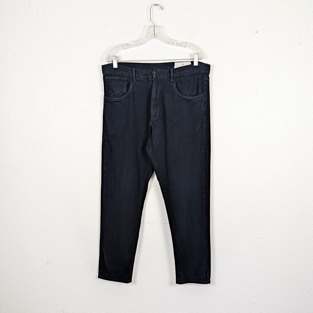 Prospective Flow Men's Black Herringbone Pants size 32 Made in USA